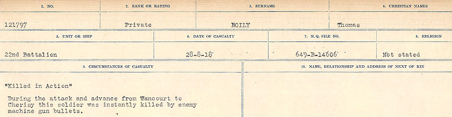 Circumstances of Death Registers
