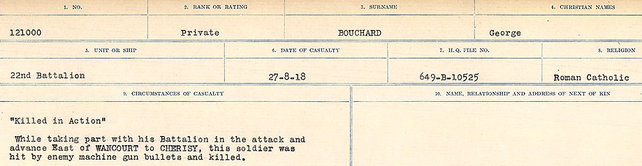 Circumstances of Death Registers