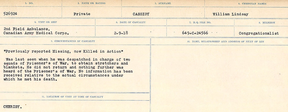Circumstances of Death Registers