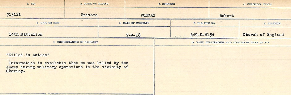 Circumstances of death registers