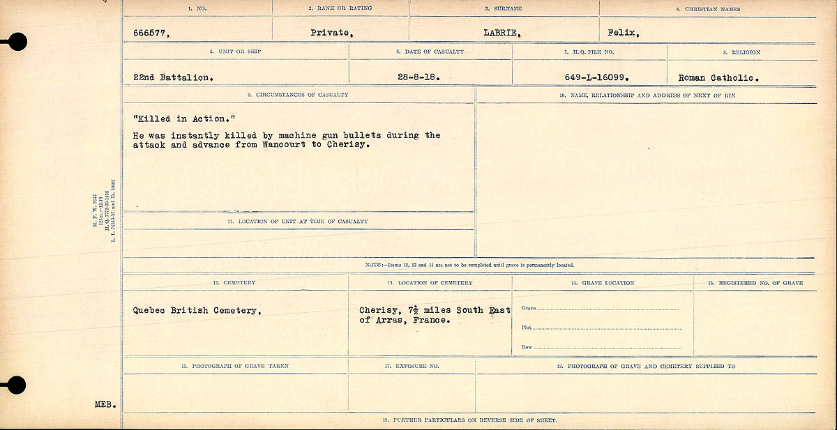 Circumstances of death registers