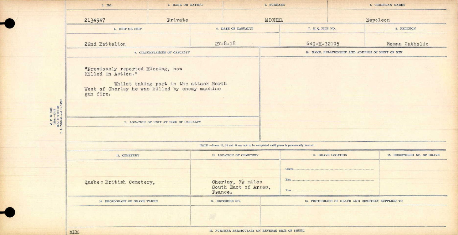 Circumstances of death registers