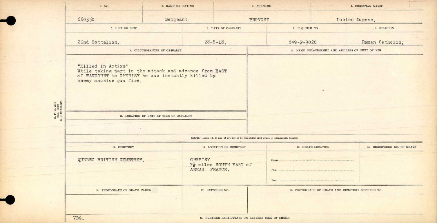Circumstances of death registers