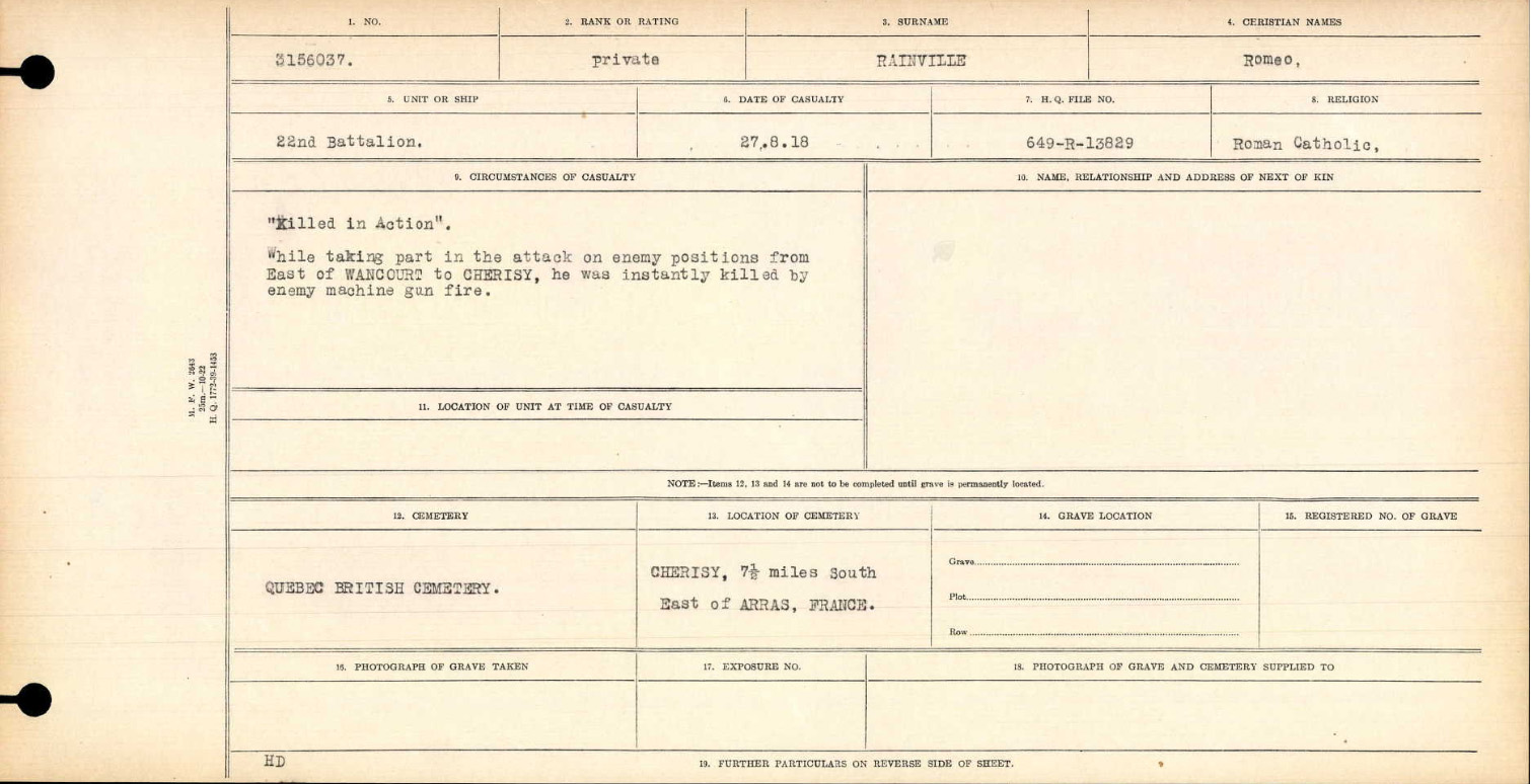 Circumstances of death registers