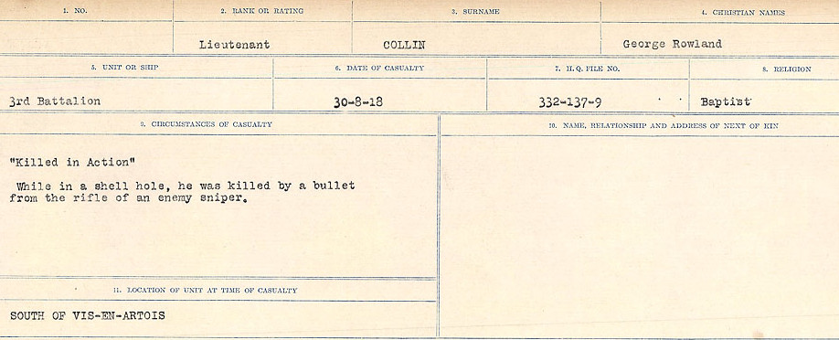 Photo of GEORGE ROWLAND COLLIN