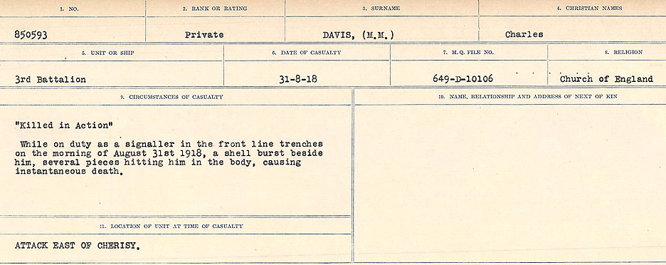 Circumstances of death registers