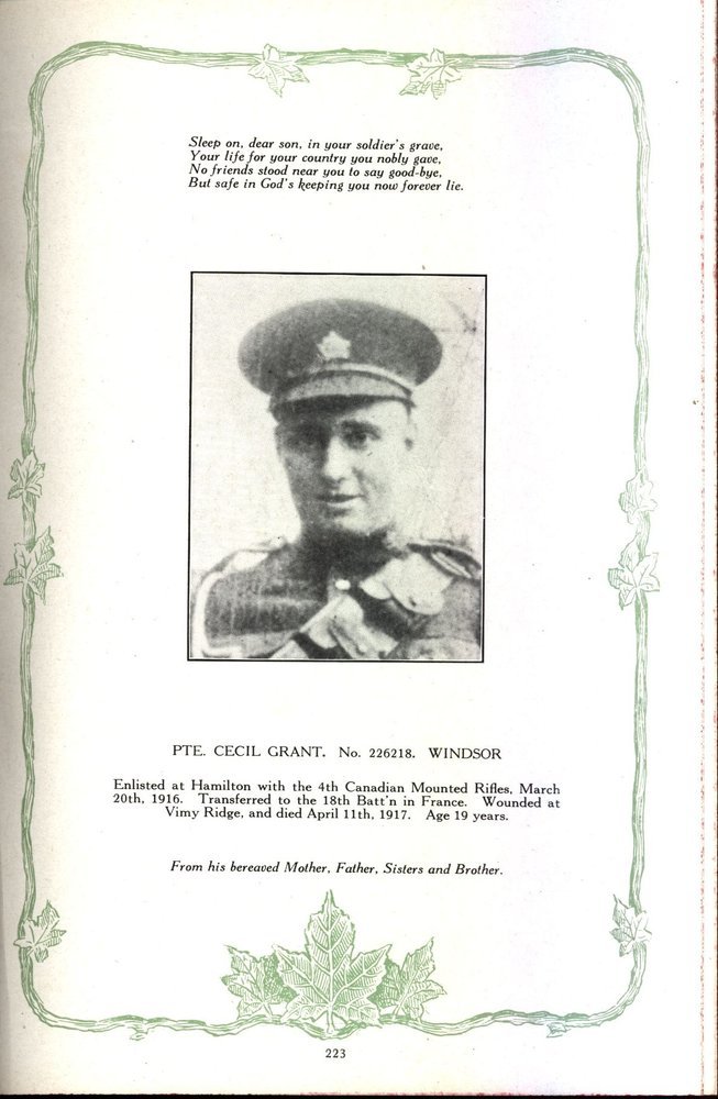 Photo de Cecil Thomas Grant