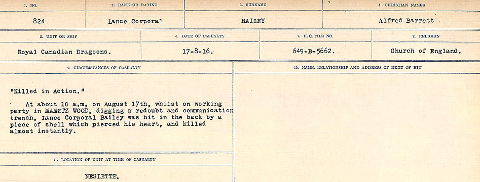 Circumstances of Death Registers