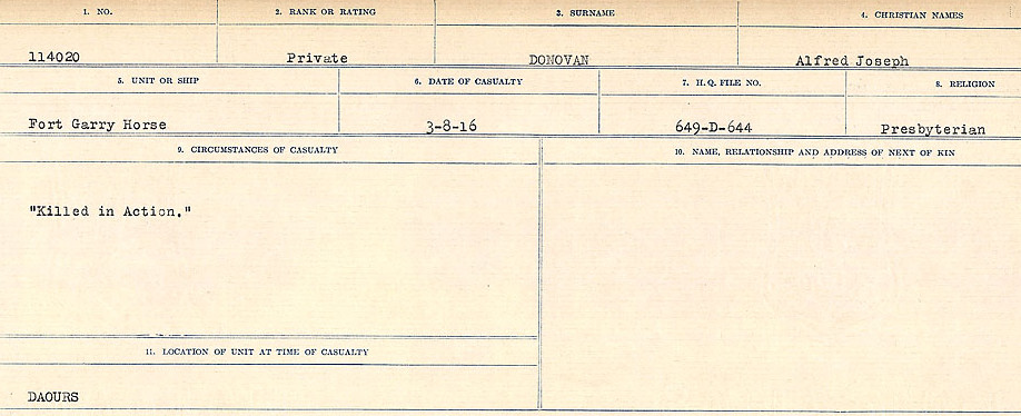 Circumstances of death registers