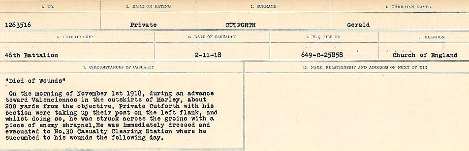 Circumstances of death registers