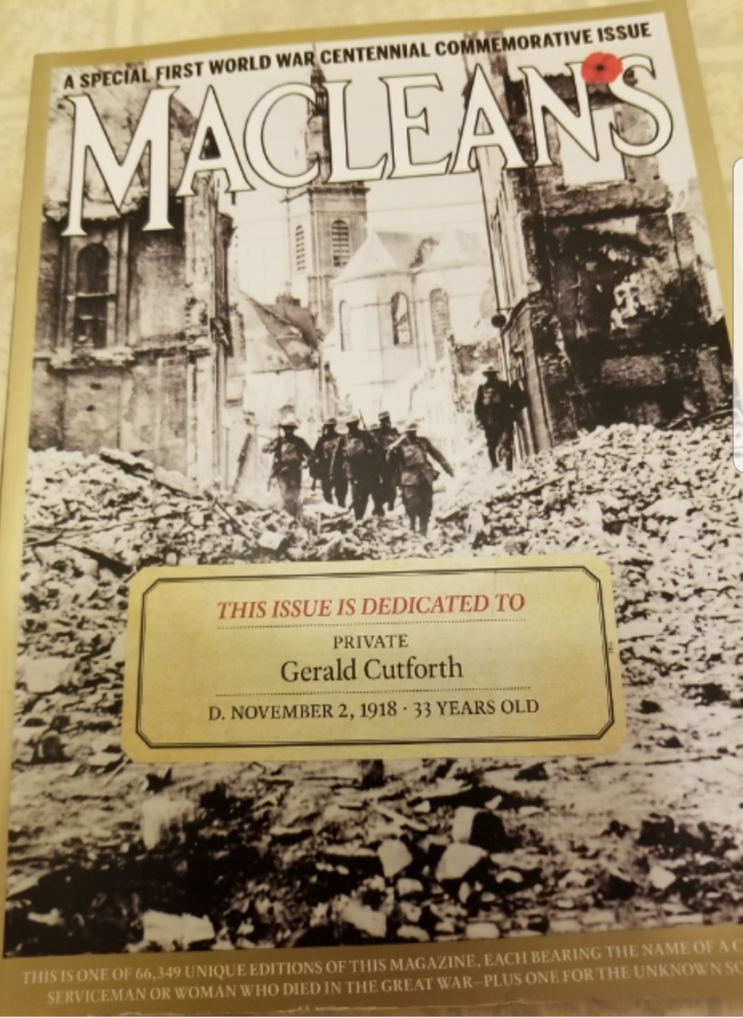 Macleans magazine commemorative issue