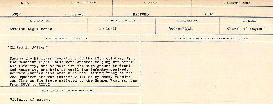 Circumstances of Death Registers