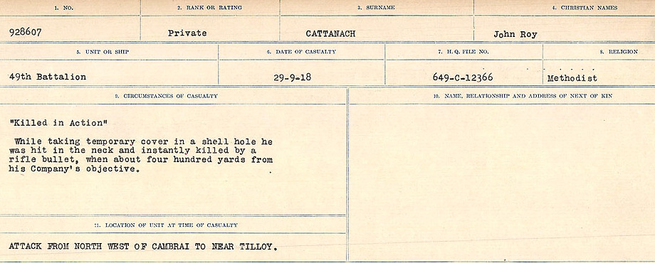 Circumstances of Death Registers