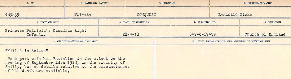 Circumstances of Death Registers