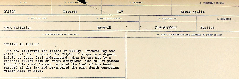 Circumstances of death registers