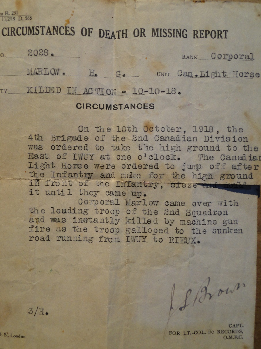 Circumstance of death