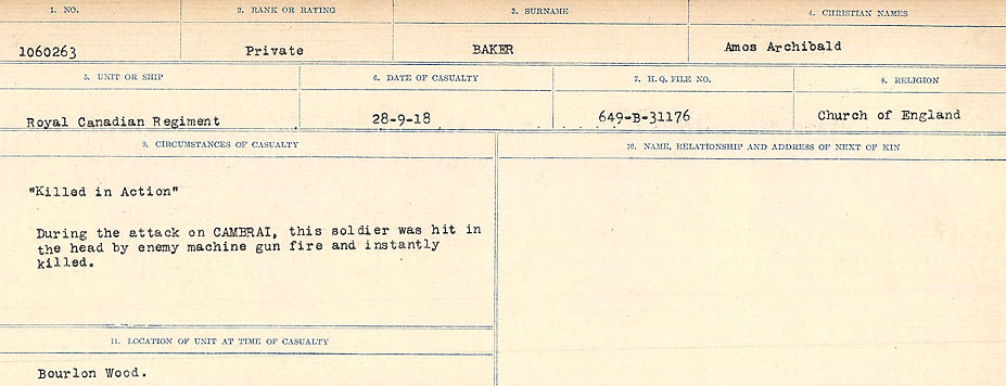 Circumstances of Death Registers