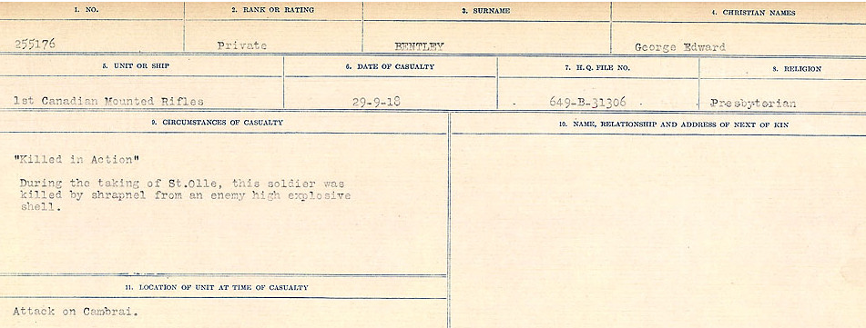 Circumstances of Death