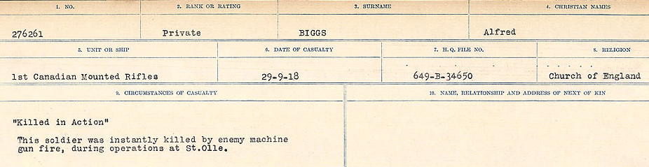 Circumstances of Death Registers
