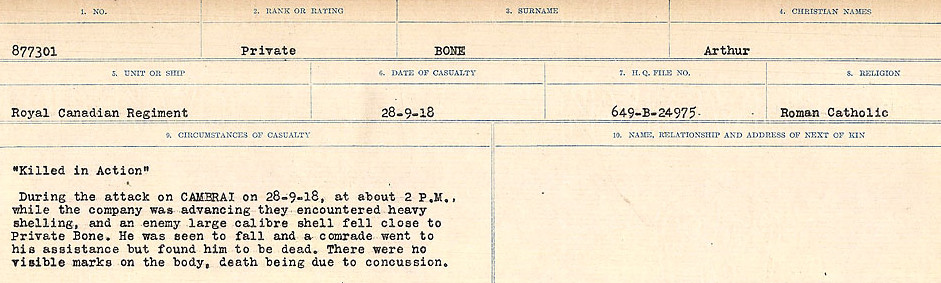 Circumstances of Death Registers