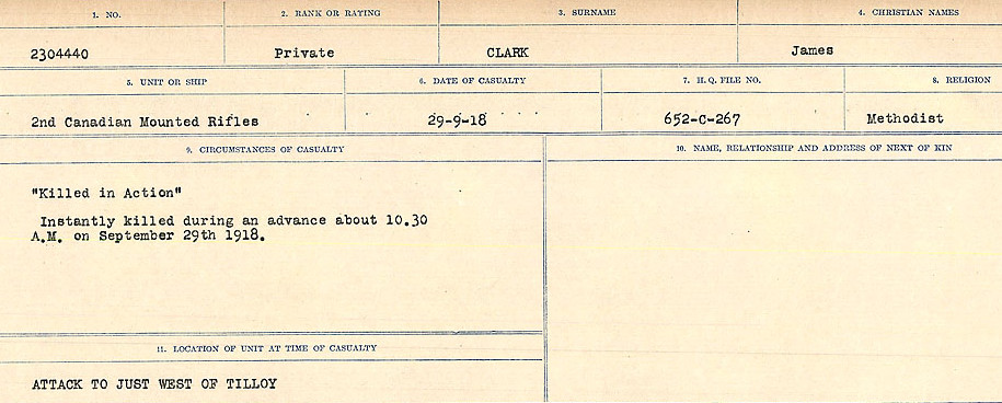 Circumstances of Death Registers
