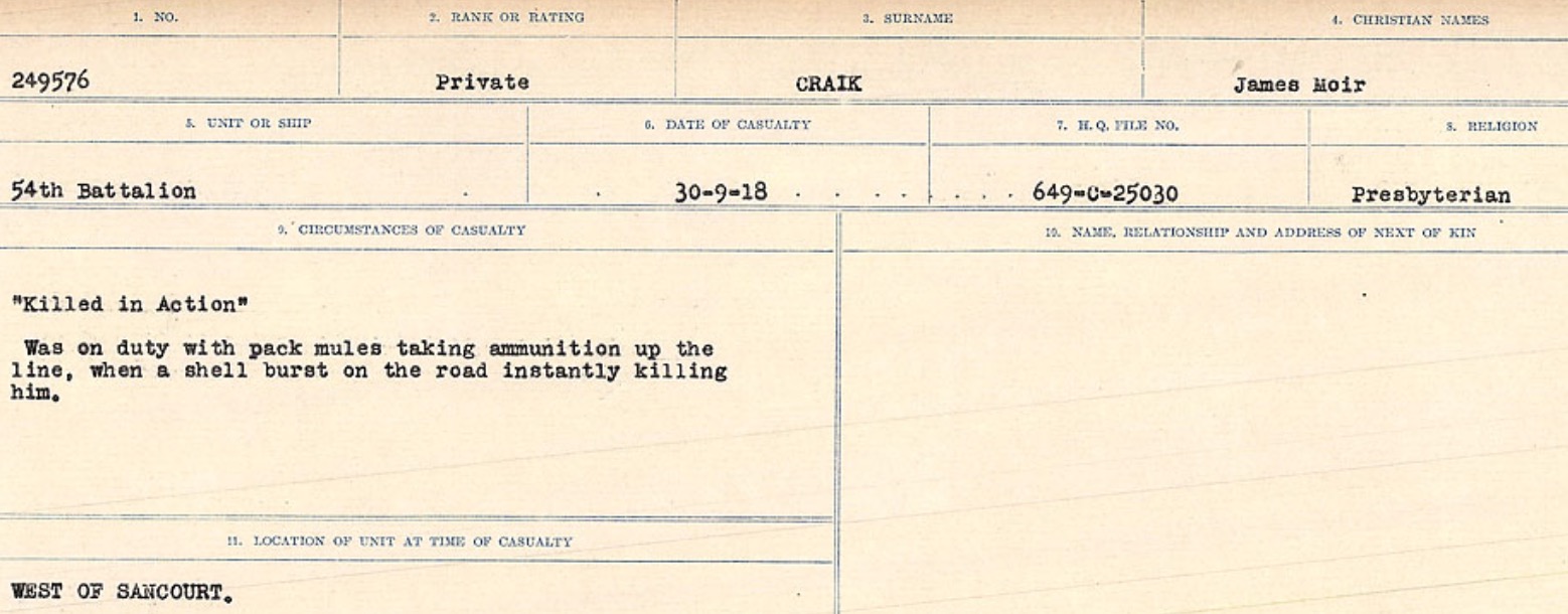 Circumstances of death registers
