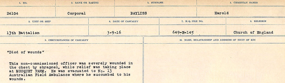Circumstances of Death Registers