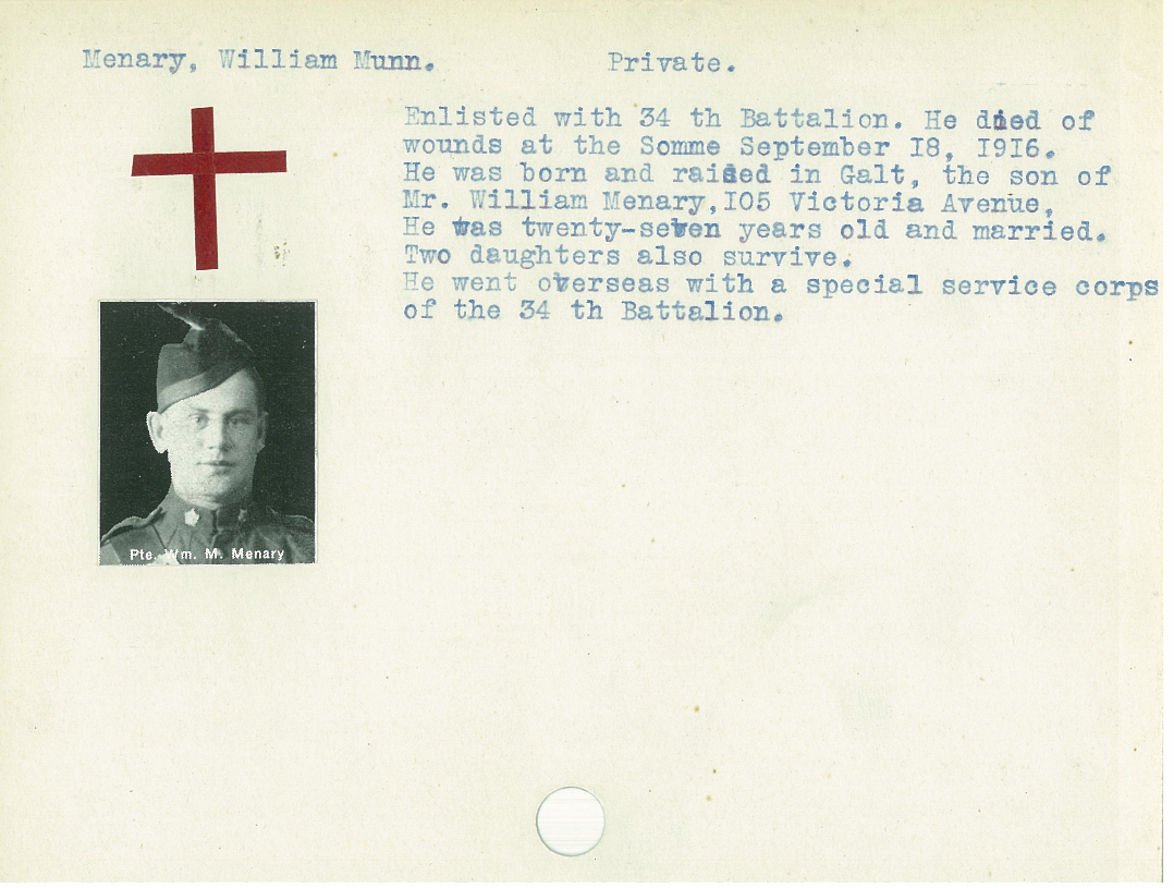 Photo of WILLIAM MUNN MENARY