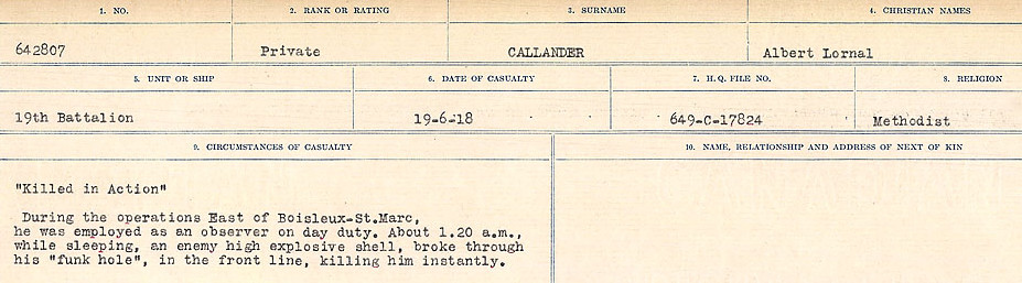 Circumstances of Death Registers
