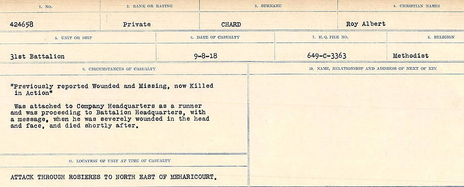 Circumstances of Death Registers