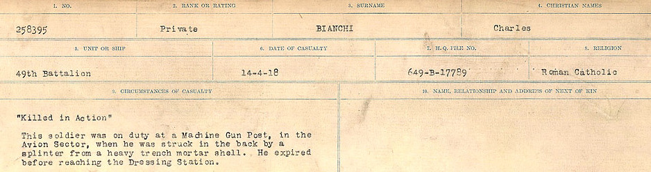 Circumstances of Death Registers