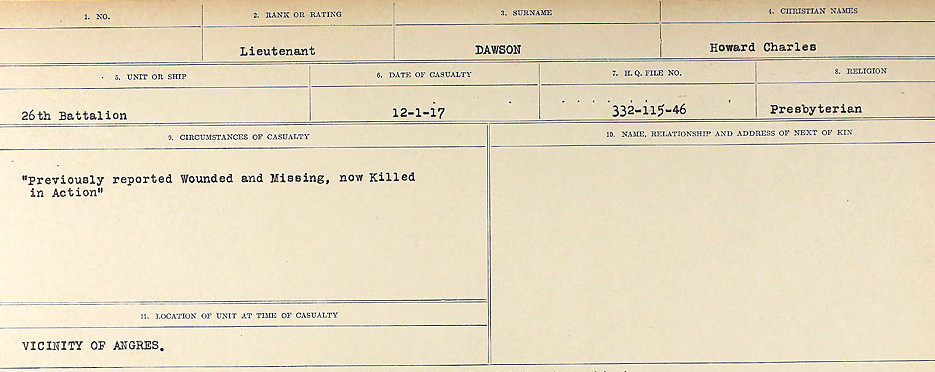 Circumstances of death registers