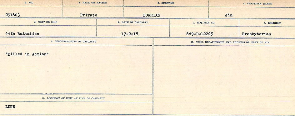 Circumstances of death registers