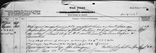 War Diary
