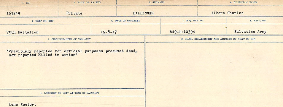 Circumstances of Death Registers