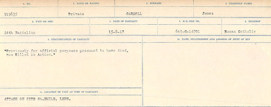 Circumstances of Death Registers