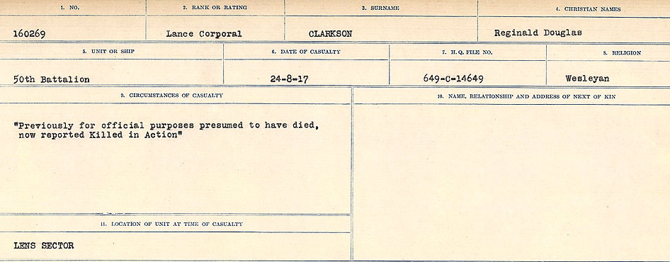 Circumstances of Death Registers