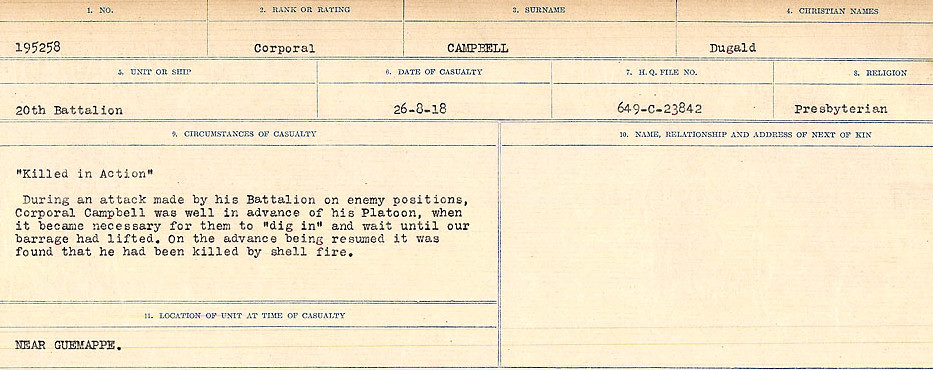Circumstances of Death Registers