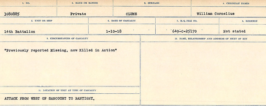 Circumstances of Death Registers