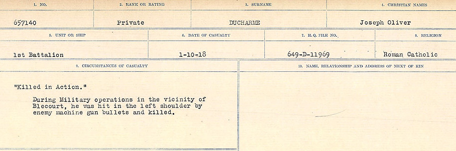 Circumstances of death registers
