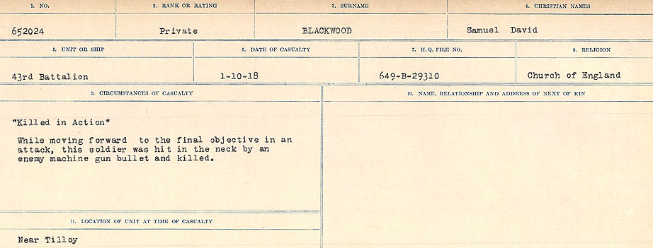 Circumstances of Death Registers