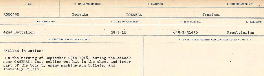 Circumstances of Death Registers