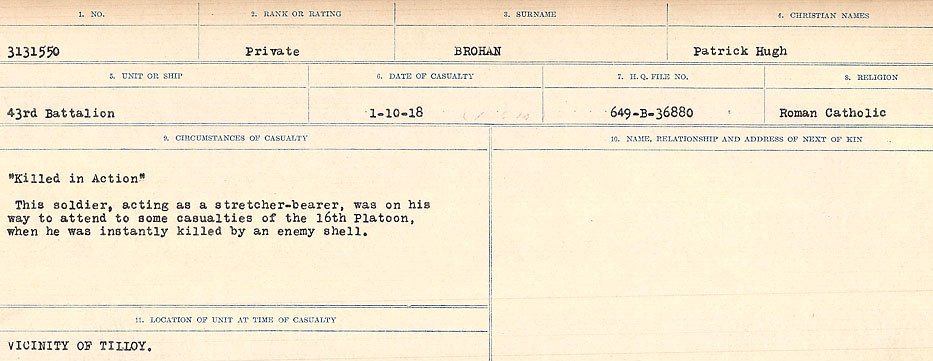 Circumstances of Death Registers