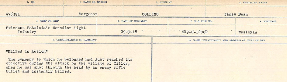 Circumstances of Death Registers