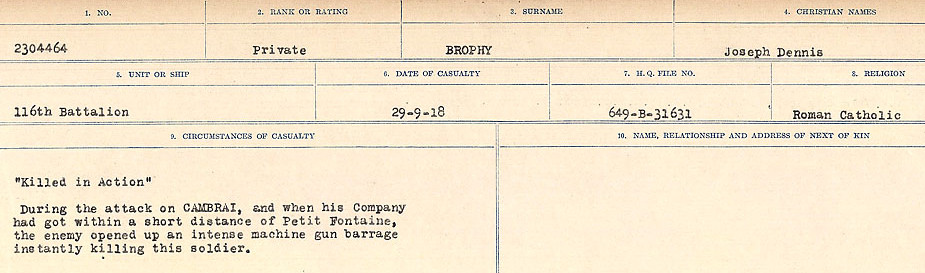 Circumstances of Death Registers