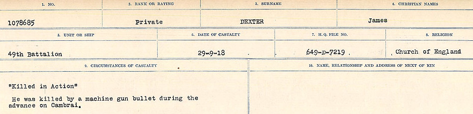 Circumstances of death registers