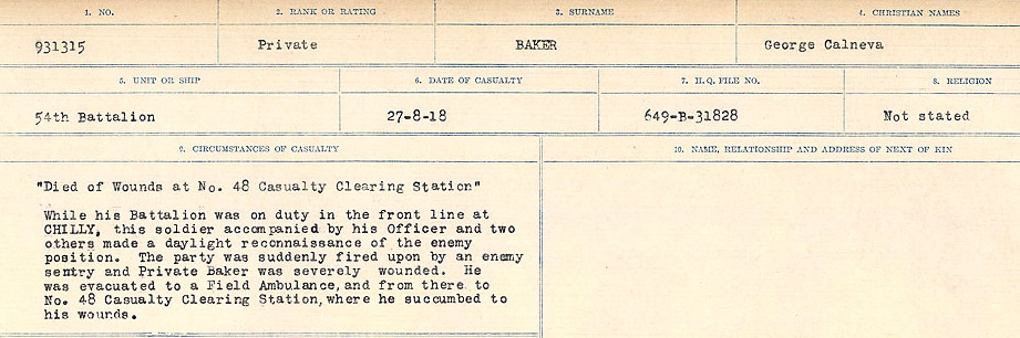 Circumstances of Death Registers