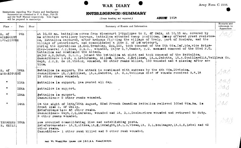 War Diary