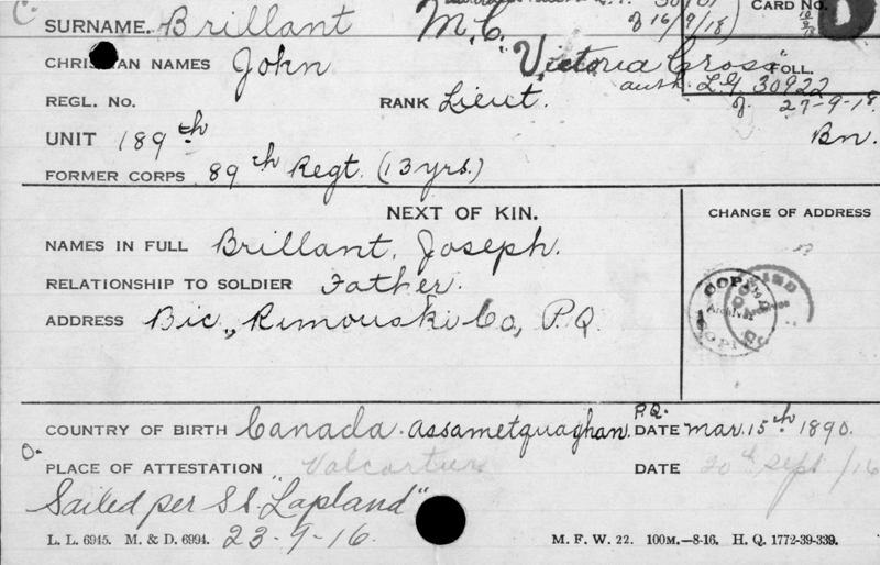 Service Records (Front)