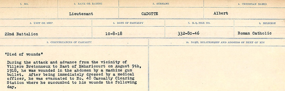 Circumstances of Death Registers